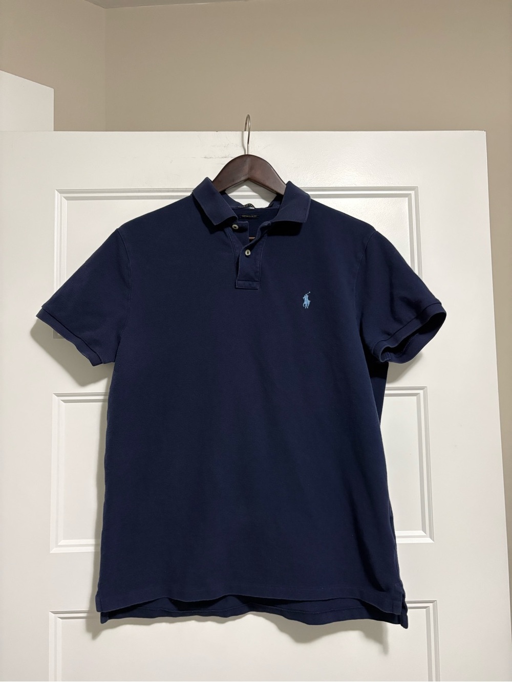 Polo by Ralph Lauren Navy Polo with Light Blue Logo